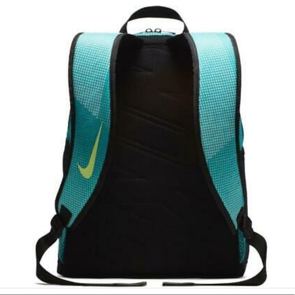 Nike Backpack Print JDI Blue Yellow Black Unisex - Picture 7 of 8